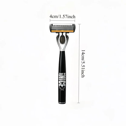 Manual Razor Set with Six-Layer Blades