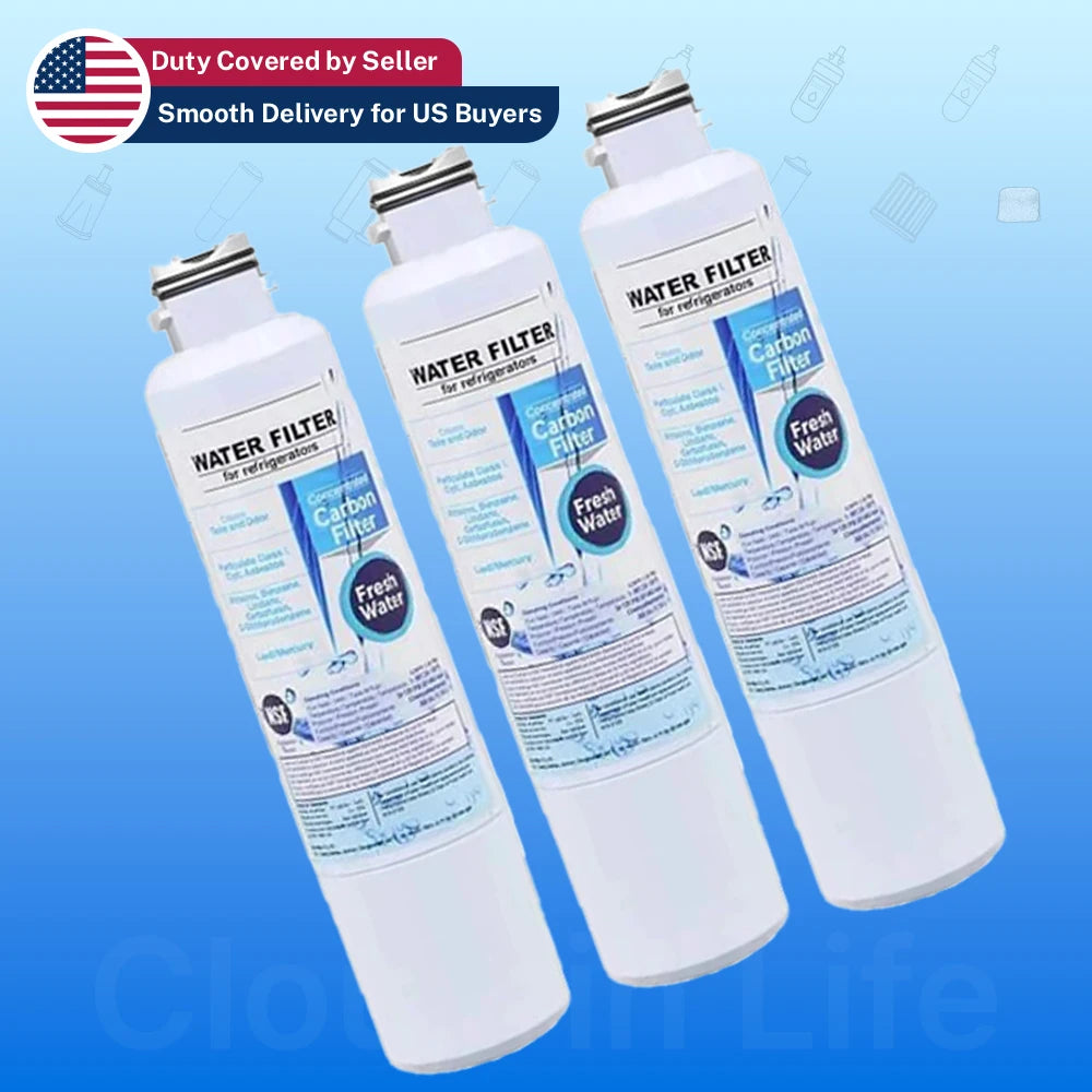 Replacement Refrigerator Water Filter Compatible with Samsung DA29-00020B / DA29-00020A / 46-9101 / RF4267HARS — 3 Pack