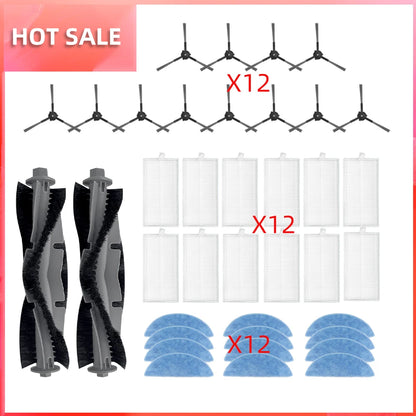 Compatible with ECOVACS Y1 PRO, YEEDI Y1 PRO Robot Vacuum Replaceable Parts Main Roller Side Brush Filter Mop Pad Cloth
