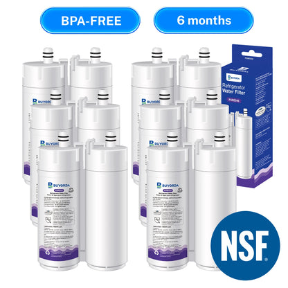 Replacement Refrigerator Water Filter Compatible with Frigidaire WF2CB / PureSource2 / FC100 / EWF2CBPA / 469911 — 6 Pack