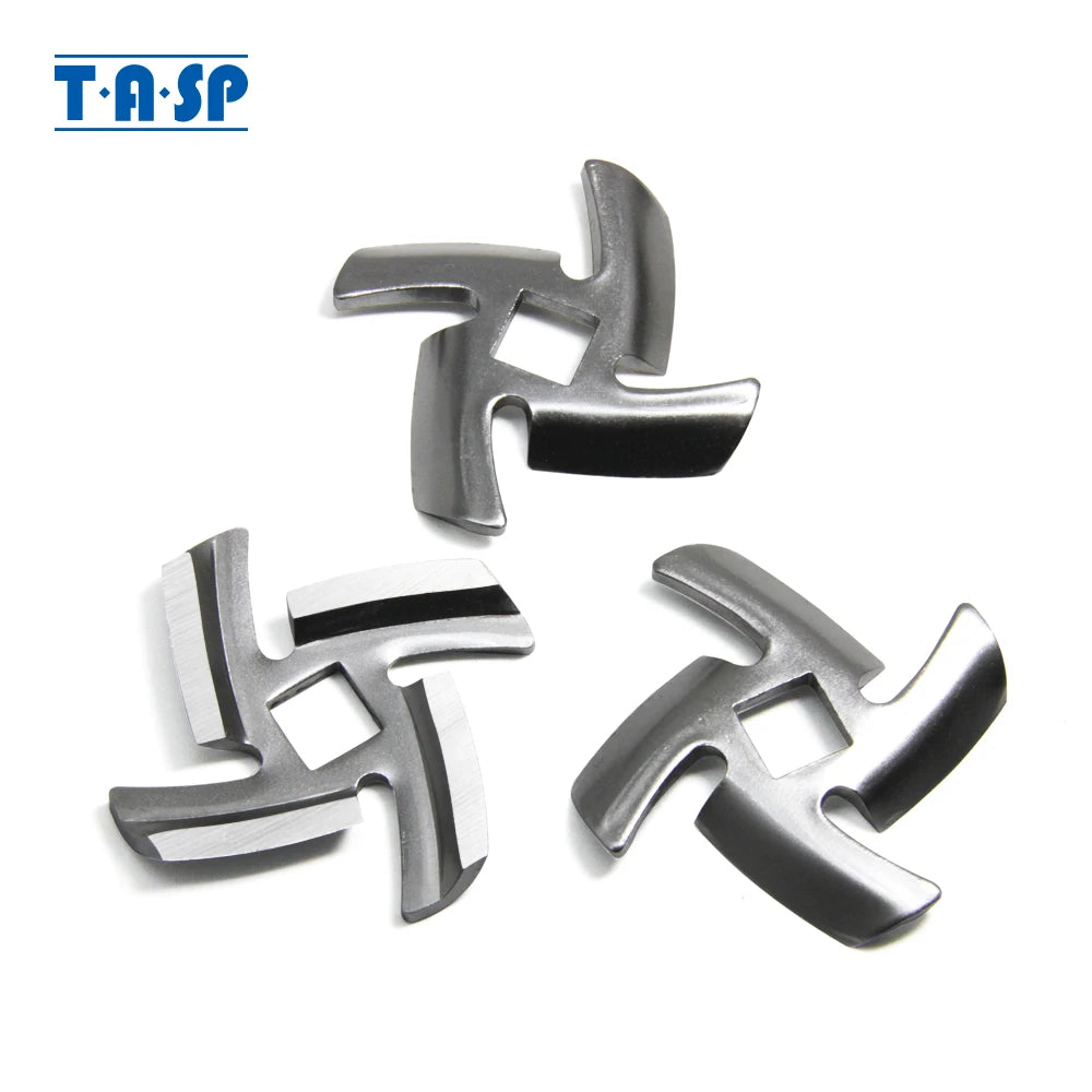 TASP Meat Grinder Knife Mincer Blade 67000899 for Braun G1100 G1300 Panasonic MK-G20 Daewoo DI-1920S Vitek VT-1672 Scarlett 3pc