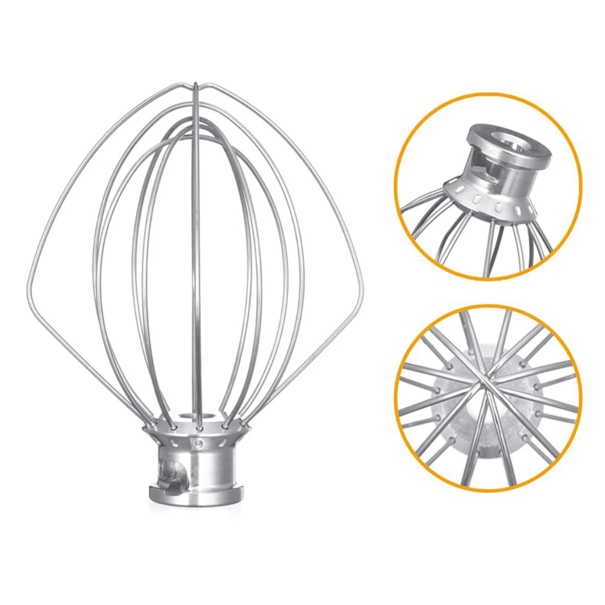 Stainless Steel Balloon Wire Whip Mixer Attachment for Kitchenaid K45WW Flour Cake Food Balloon Whisk Egg Cream Kitchen Tool