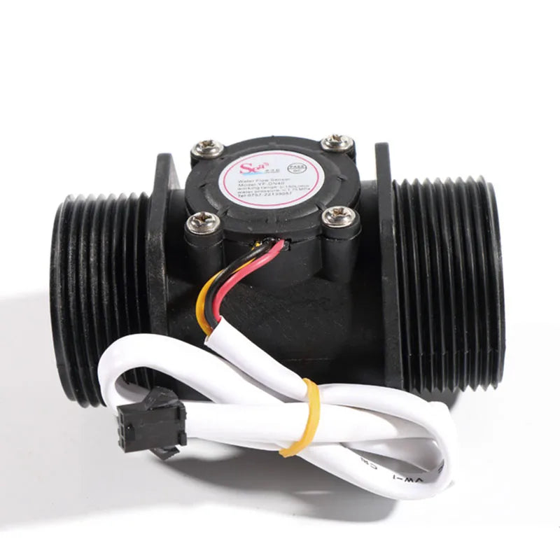 3/4" Water Flow Sensor 2.0MPa Hall Sensor Turbine Flowmeter DC5~18V Control Liquid Flow