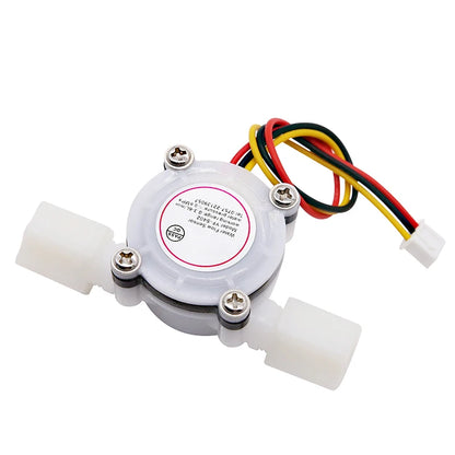 1/4" Water Dispenser Water Flow Sensor 1.75MPa Hall Sensor Smart Toilet PE Pipe Turbine Flowmeter DC5~18V