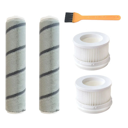 HEPA Filter Main Rolling Brush Compatible with Xiaomi Mijia 1C / K10 MJWXCQ04ZM SCWXCQ02ZHM Handheld Wireless Vacuum Cleaner Roller Brushes
