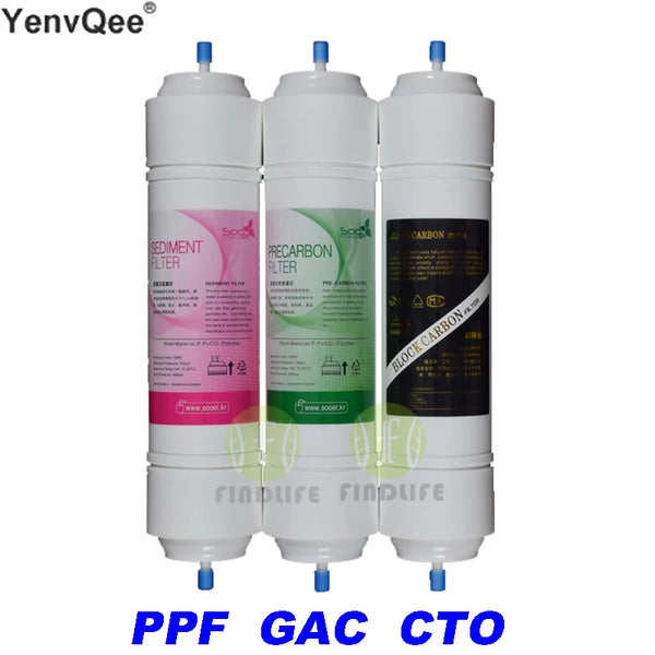 PPF+Granular Activated Carbon Filter+ CTO Carbon Block Filter WATER FILTER Cartridge FOR 5 STAGE REVERSE OSMOSIS