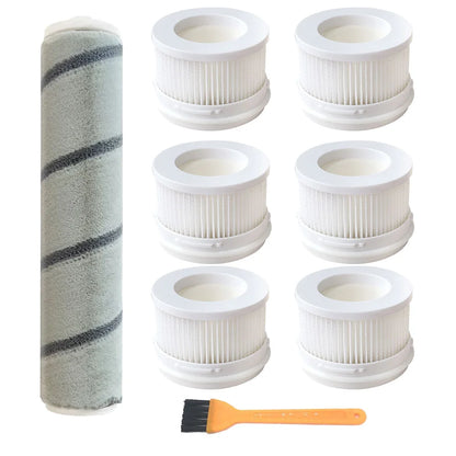 HEPA Filter Main Rolling Brush Compatible with Xiaomi Mijia 1C / K10 MJWXCQ04ZM SCWXCQ02ZHM Handheld Wireless Vacuum Cleaner Roller Brushes