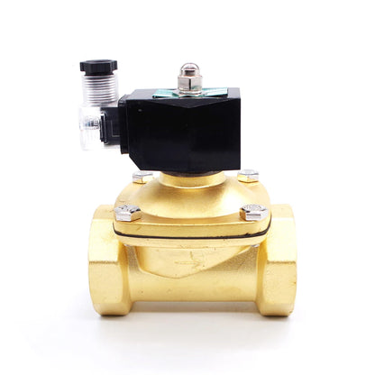 High Temperature 1.5inch Gas Lpg Solenoid valve dn40 12v Normally Closed 2 Positions solenoid connected