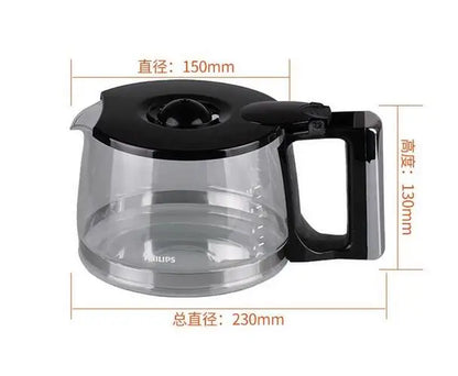 HD7751 suit Compatible with Philips HD7751/00 household drip Coffee household cafe pot glass 1.2L Coffee machine accessories coffee cup