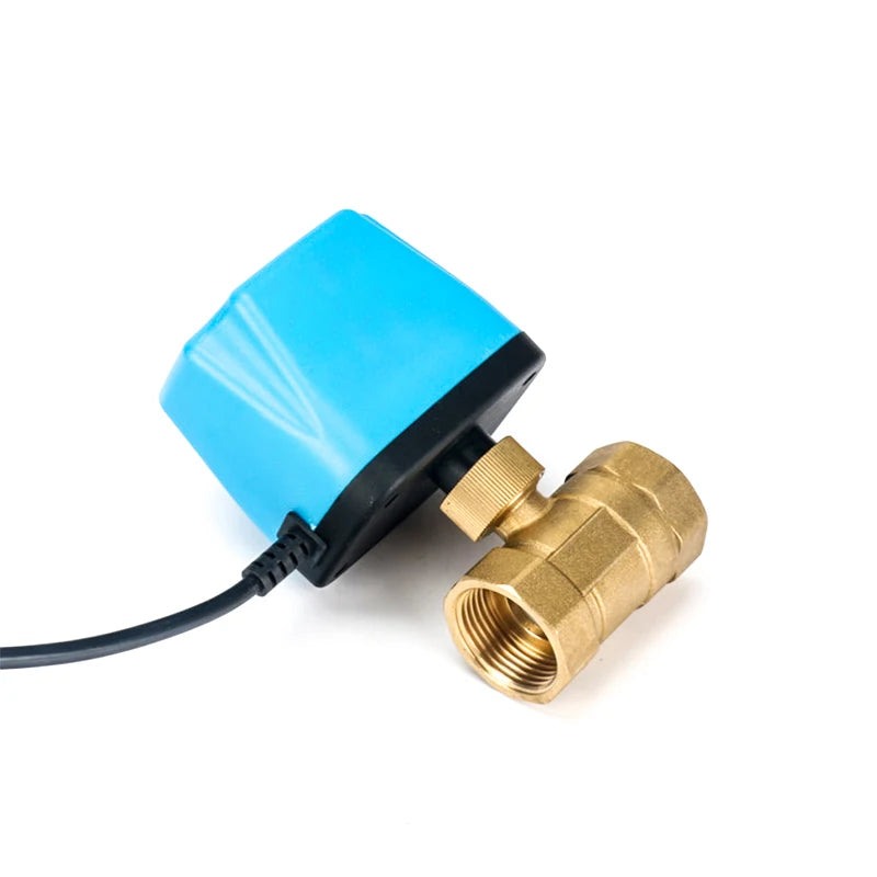 1/2" 3/4" 1" 2" Normally Closed Motorized Ball Valve 220V 12V 24V 2-Wire Brass Electric Ball Valve Replace Solenoid Valve