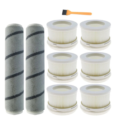 HEPA Filter Main Rolling Brush Compatible with Xiaomi Mijia 1C / K10 MJWXCQ04ZM SCWXCQ02ZHM Handheld Wireless Vacuum Cleaner Roller Brushes