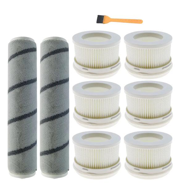 Filter Main Rolling Brush Compatible with Xiaomi Mijia 1C / K10 MJWXCQ04ZM SCWXCQ02ZHM Handheld Wireless Vacuum Cleaner Roller Brushes