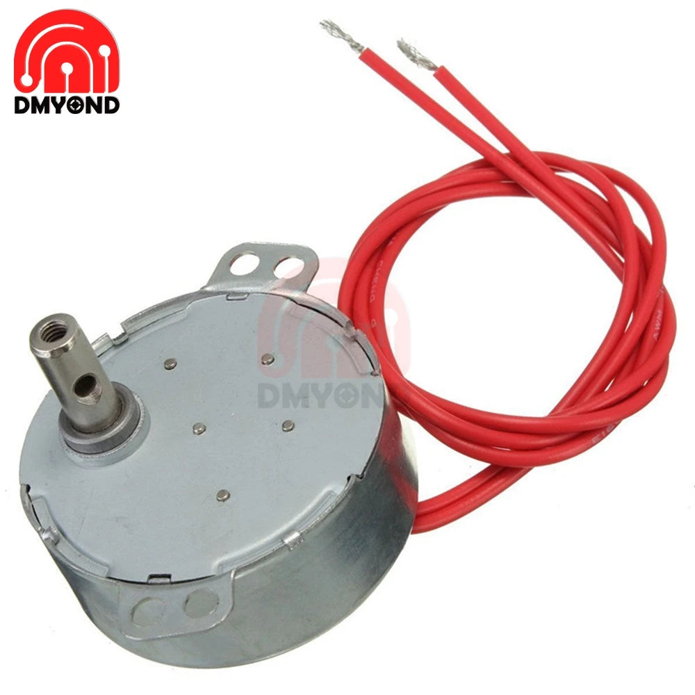 Pro TYC 50 12V 4W 50/60Hz Synchronous Motor 5/6RPM CW CCW Microwave Turntable for Heater/Fan/Christmas Tree /Air Conditioner