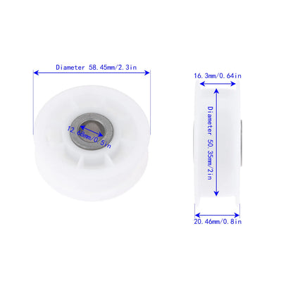 1pc 4560EL3001A Dryer Idler Pulley Wheel & Bearing Replacement Part Compatible with LG Kenmore P4438625,1267529,PS3523032 Accessories