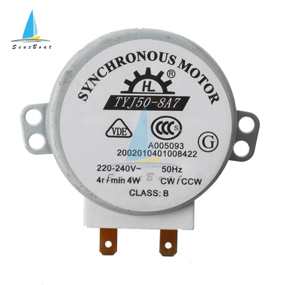 AC 220-240V 4W 4/5/6RPM Micro Synchronous Motor for Warm Air Blower 50/60Hz CW/CCW TYJ50-8A7 49TYZ-A2 Microwave Oven Tray Motor