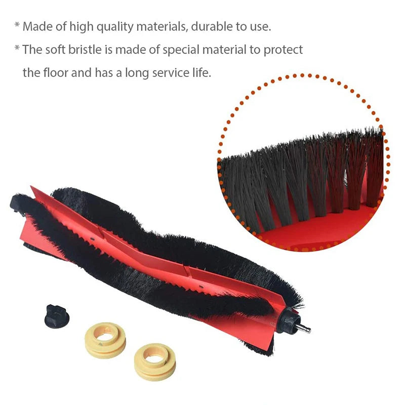 Detachable Main Roller Brush Compatible with Xiaomi Roborock S6 MaxV S6 Pure E4 S4 S5 Max S50 S51 E25 E35 E2 C10 Vacuum Cleaner