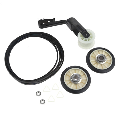 4pcs/kit 4392065 Dryer Repair Belt 341241 Idler Pulley 691366 Drum Roller Compatible with Whirlpool/Kenmore Replace 4392065RC/279860