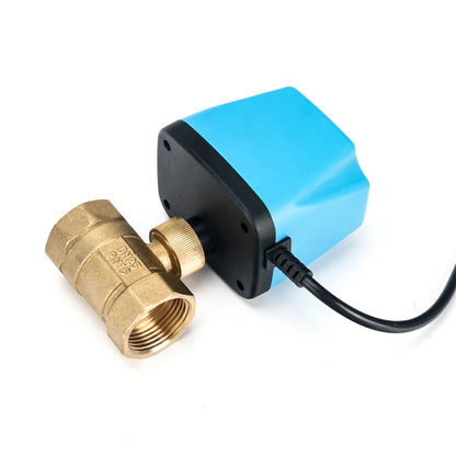 1/2" 3/4" 1" 2" Normally Closed Motorized Ball Valve 220V 12V 24V 2-Wire Brass Electric Ball Valve Replace Solenoid Valve
