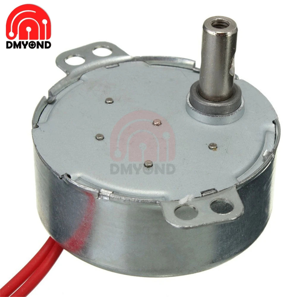 Pro TYC 50 12V 4W 50/60Hz Synchronous Motor 5/6RPM CW CCW Microwave Turntable for Heater/Fan/Christmas Tree /Air Conditioner
