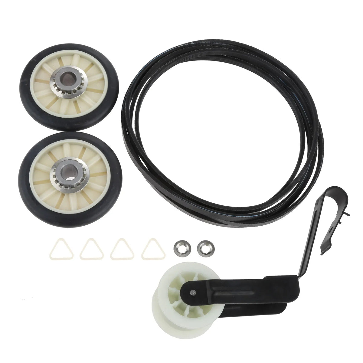 4pcs/kit 4392065 Dryer Repair Belt 341241 Idler Pulley 691366 Drum Roller Compatible with Whirlpool/Kenmore Replace 4392065RC/279860