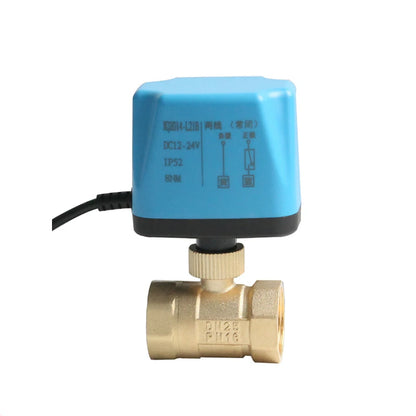 1/2" 3/4" 1" 2" Normally Closed Motorized Ball Valve 220V 12V 24V 2-Wire Brass Electric Ball Valve Replace Solenoid Valve
