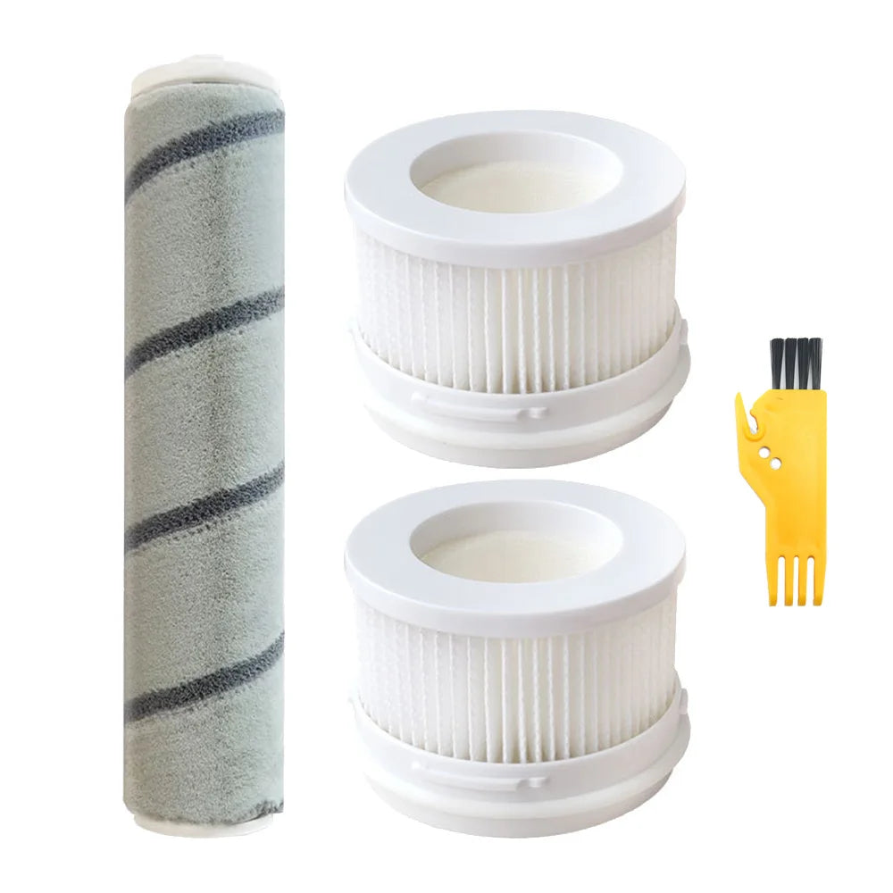 HEPA Filter Main Rolling Brush Compatible with Xiaomi Mijia 1C / K10 MJWXCQ04ZM SCWXCQ02ZHM Handheld Wireless Vacuum Cleaner Roller Brushes