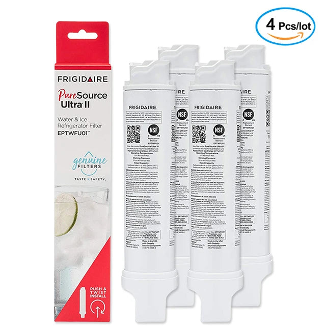 Replacement Refrigerator Water Filter Compatible with Frigidaire EPTWFU01 / EWF02