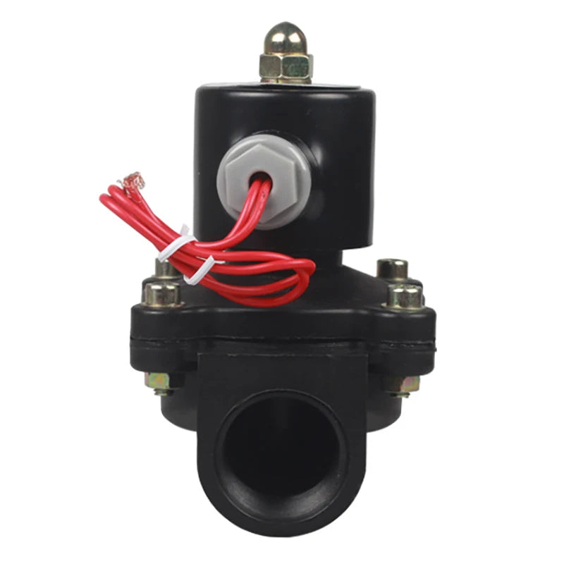 DN8-DN50 Plastic Motorized Solenoid Valve Normally Closed AC220V DC24V DC12V For Water Oil Air