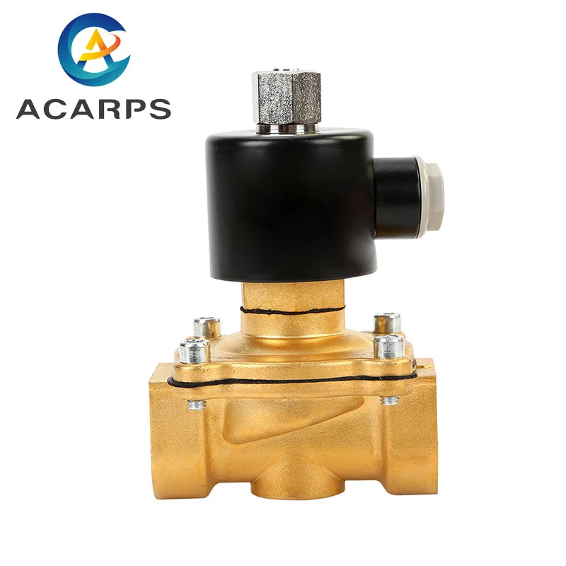 1/4" 1/2" 3/4" 1" 2Way Electric Water Valve 220VAC 24VDC 12VDC 24VAC 110VAC Normally Open Solenoid Valve Brass