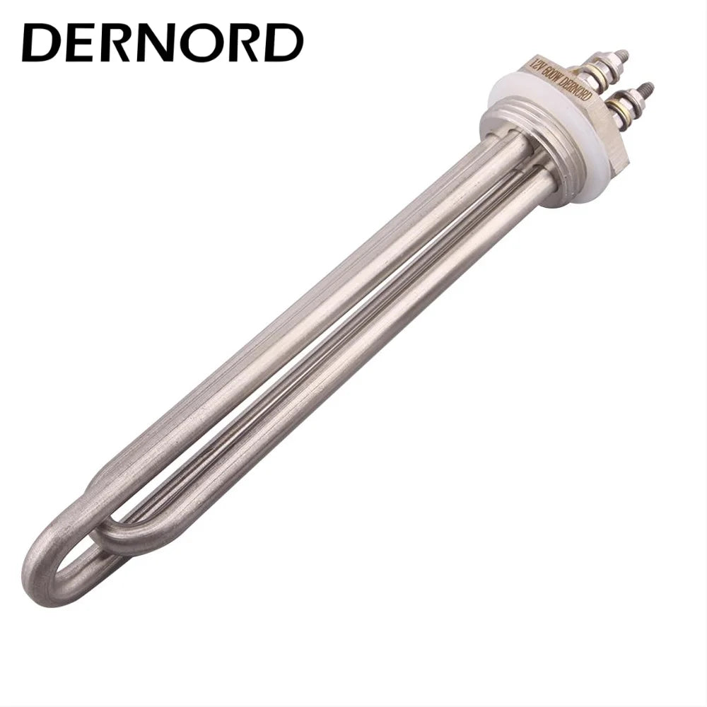 DERNORD DC Solar Water Heater 48V 3000W/1200W/1500W/900/600W DN25 Immersion Heating Element 1"BSP Tubular Electric Heater SUS304