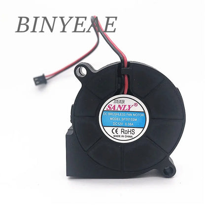 SANLY SF5015SL SF5015SM 12V 0.06A 0.08A 5cm 5015 50x50x15mm Industrial Blower For Humidifier Server Cooling Fan 2PIN