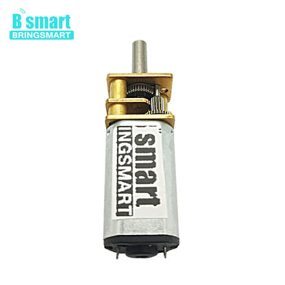 Bringsmart N30 12mm Micro Gear Motor 3mm Diameter Shaft 3v 6v 12v DC Metal Gearwheel Hobby DIY Gear Reduction Motor Customized