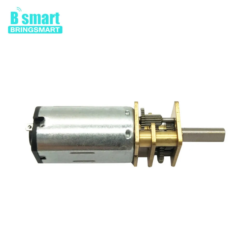 Bringsmart 12mm Micro Gear Motor 3mm Diameter Shaft 6v 12v DC Metal Gearwheel Hobby Customized Gear Reduction Electric Motor N30