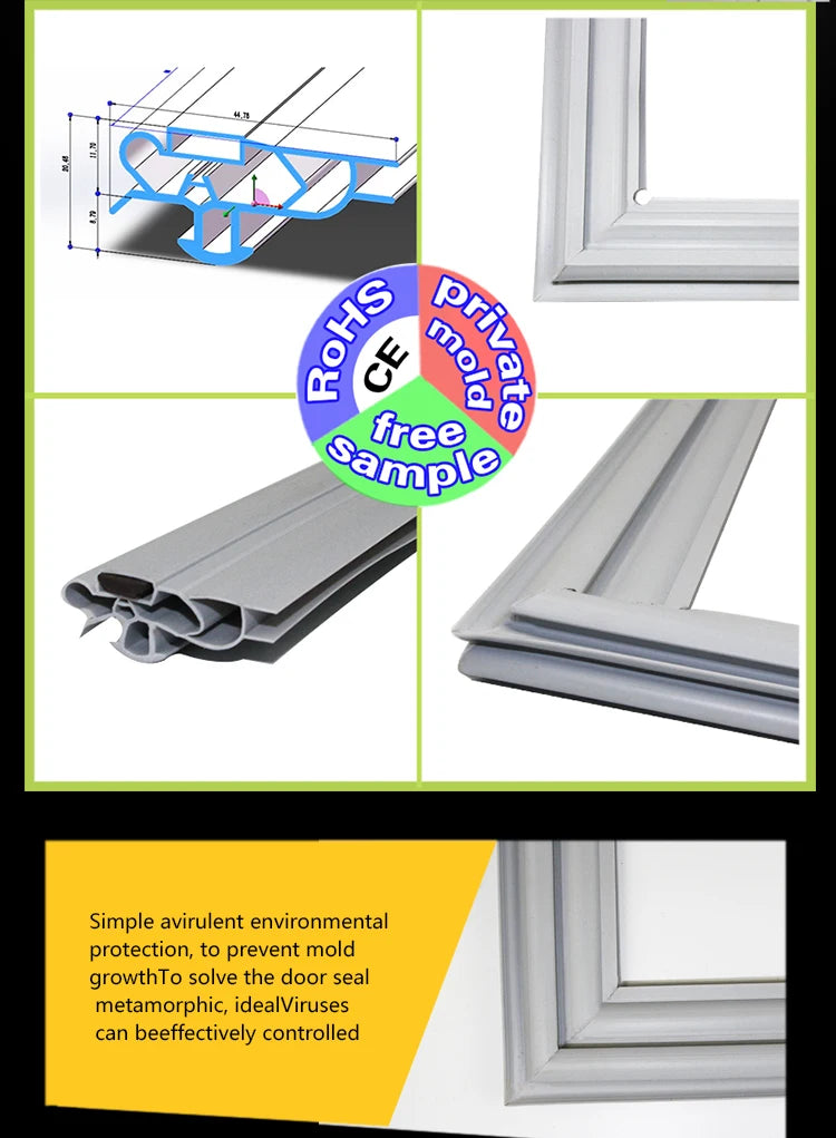Refrigerator Door Seal — 5m Magnetic — Custom Size
