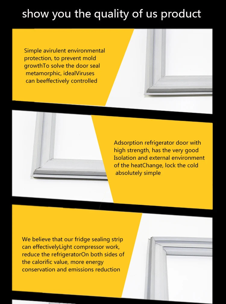 Refrigerator Door Seal — 1-11m — Rubber — Custom Size