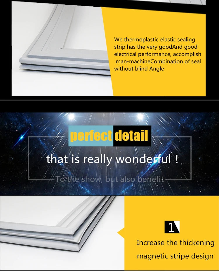 Refrigerator Door Seal — 5m Magnetic — Custom Size