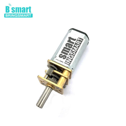 Bringsmart N30 12mm Micro Gear Motor 3mm Diameter Shaft 3v 6v 12v DC Metal Gearwheel Hobby DIY Gear Reduction Motor Customized