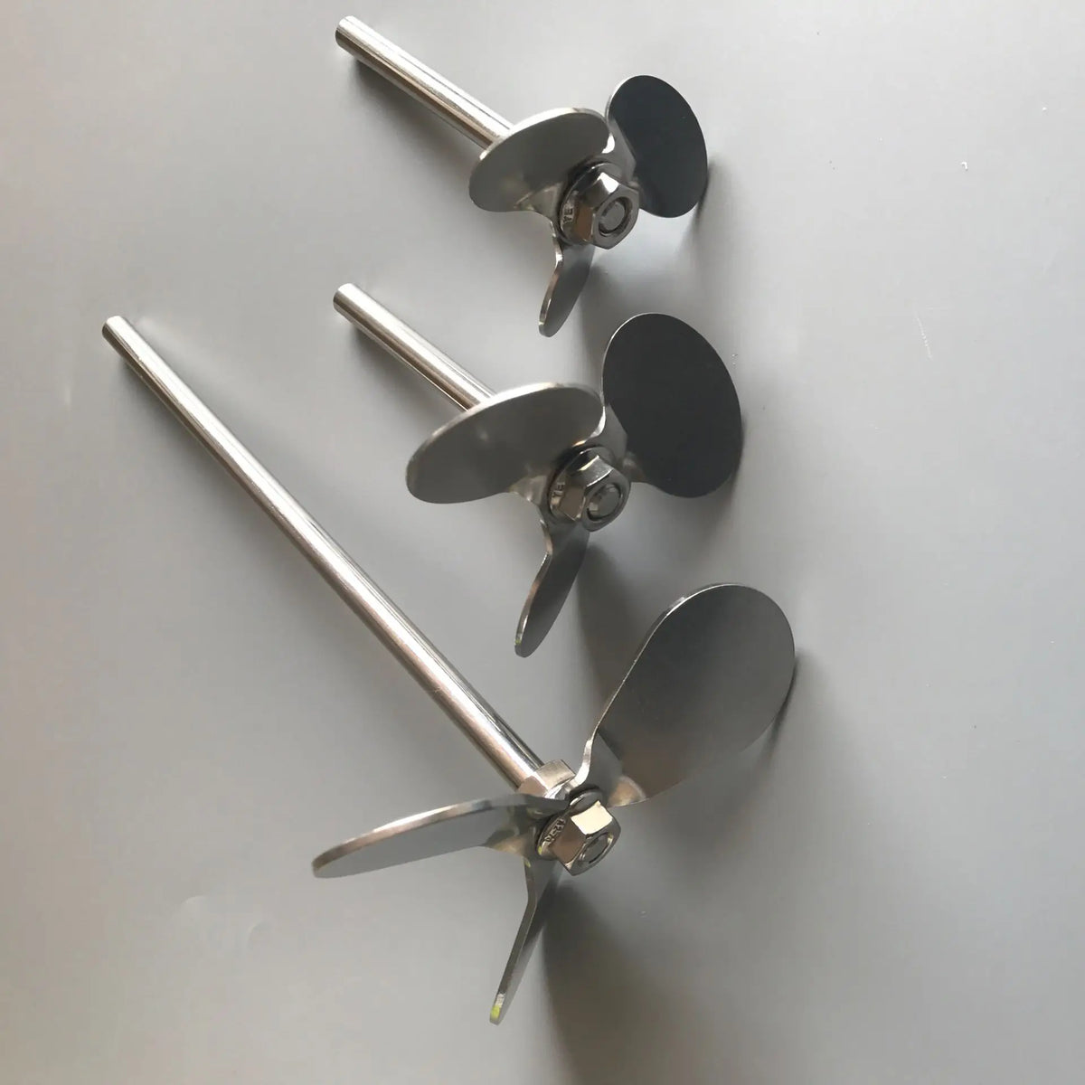 1set Lab Stainless Steel Three-Leaf Paddle Stirrer Three Blade With Agitating Stirring Rod