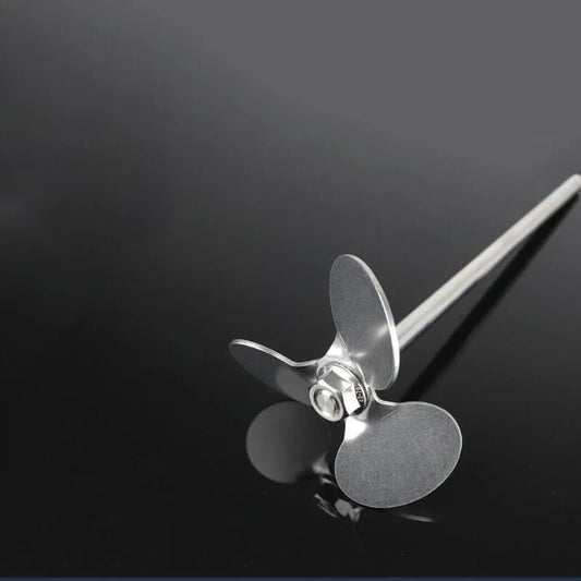 1set Lab Stainless Steel Three-Leaf Paddle Stirrer Three Blade With Agitating Stirring Rod