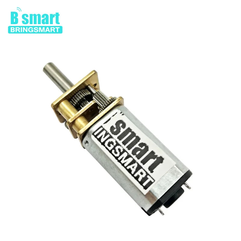 Bringsmart N30 12mm Micro Gear Motor 3mm Diameter Shaft 3v 6v 12v DC Metal Gearwheel Hobby DIY Gear Reduction Motor Customized