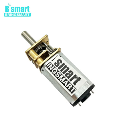 Bringsmart N30 12mm Micro Gear Motor 3mm Diameter Shaft 3v 6v 12v DC Metal Gearwheel Hobby DIY Gear Reduction Motor Customized