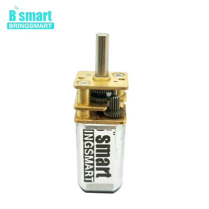 Bringsmart N30 12mm Micro Gear Motor 3mm Diameter Shaft 3v 6v 12v DC Metal Gearwheel Hobby DIY Gear Reduction Motor Customized