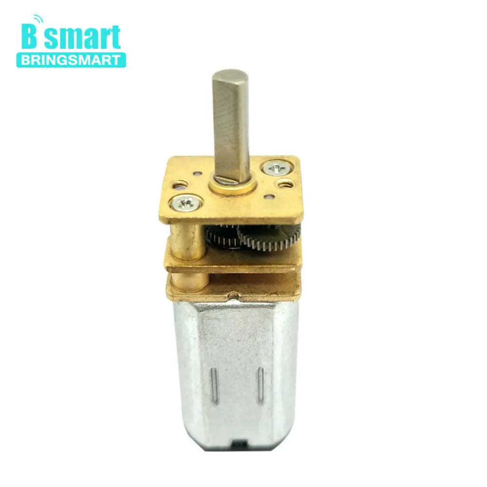 Bringsmart 12mm Micro Gear Motor 3mm Diameter Shaft 6v 12v DC Metal Gearwheel Hobby Customized Gear Reduction Electric Motor N30