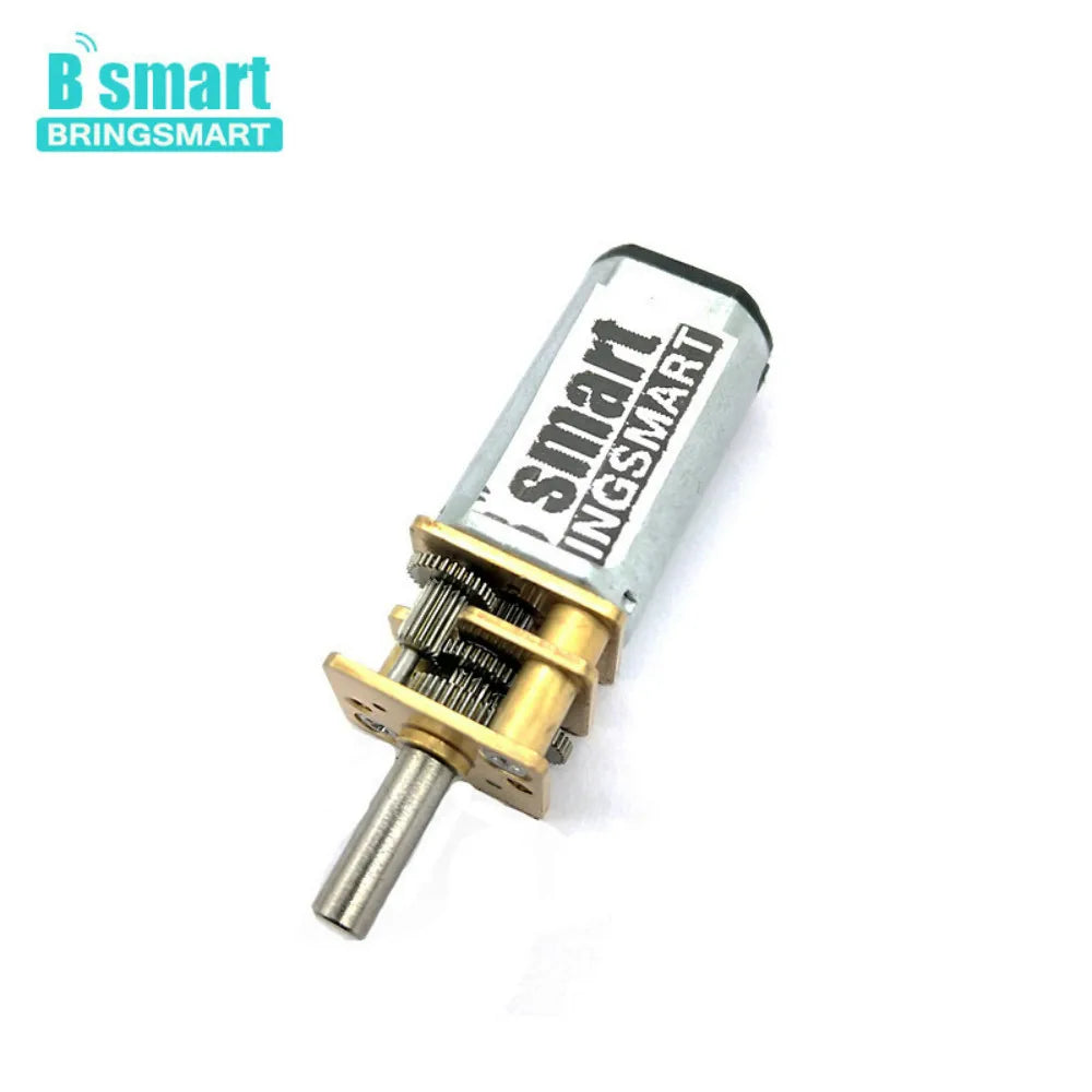 Bringsmart 12mm Micro Gear Motor 3mm Diameter Shaft 6v 12v DC Metal Gearwheel Hobby Customized Gear Reduction Electric Motor N30