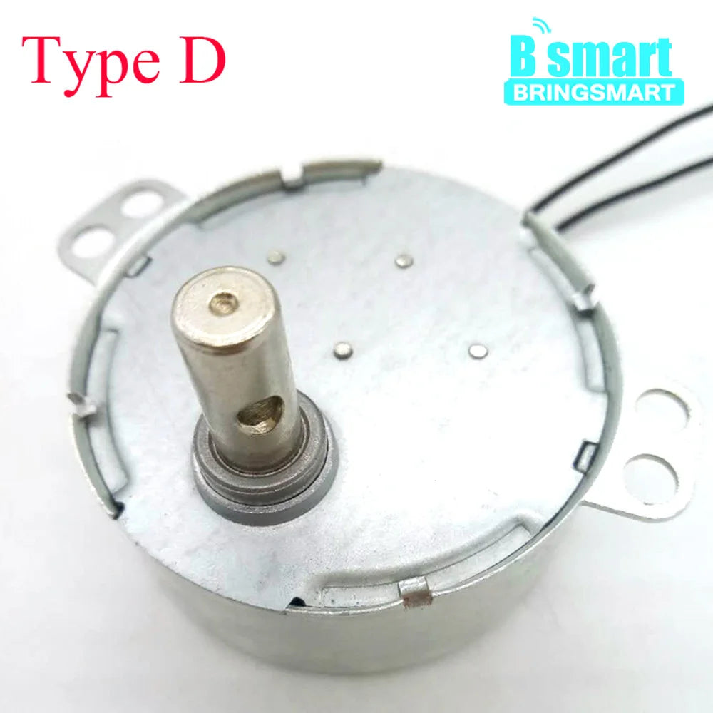 Bringsmart BLDC Motor DC Micro Motor 5V 6V 9V 12V 24V Motor Fixed Speed 0.6-60rpm For Display Stand Auto JS-50B Customized