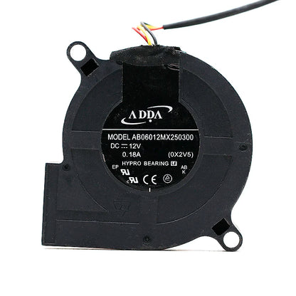 Compatible with BenQ MX703 Projector Blower Fan AB06012MX250300 60x60x25mm 12V 0.18A Cooling Cooler Turbo Fan