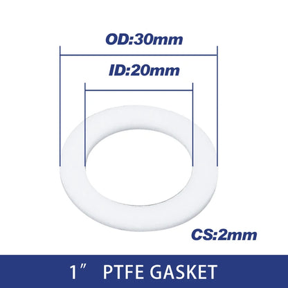 White Black 1/2" 3/4" 1"Rubber Ring Silicon PTFE Flat Gasket Sealing Ring for Shower Nozzle Hose Pipe Bellows Tube Washer Ring.