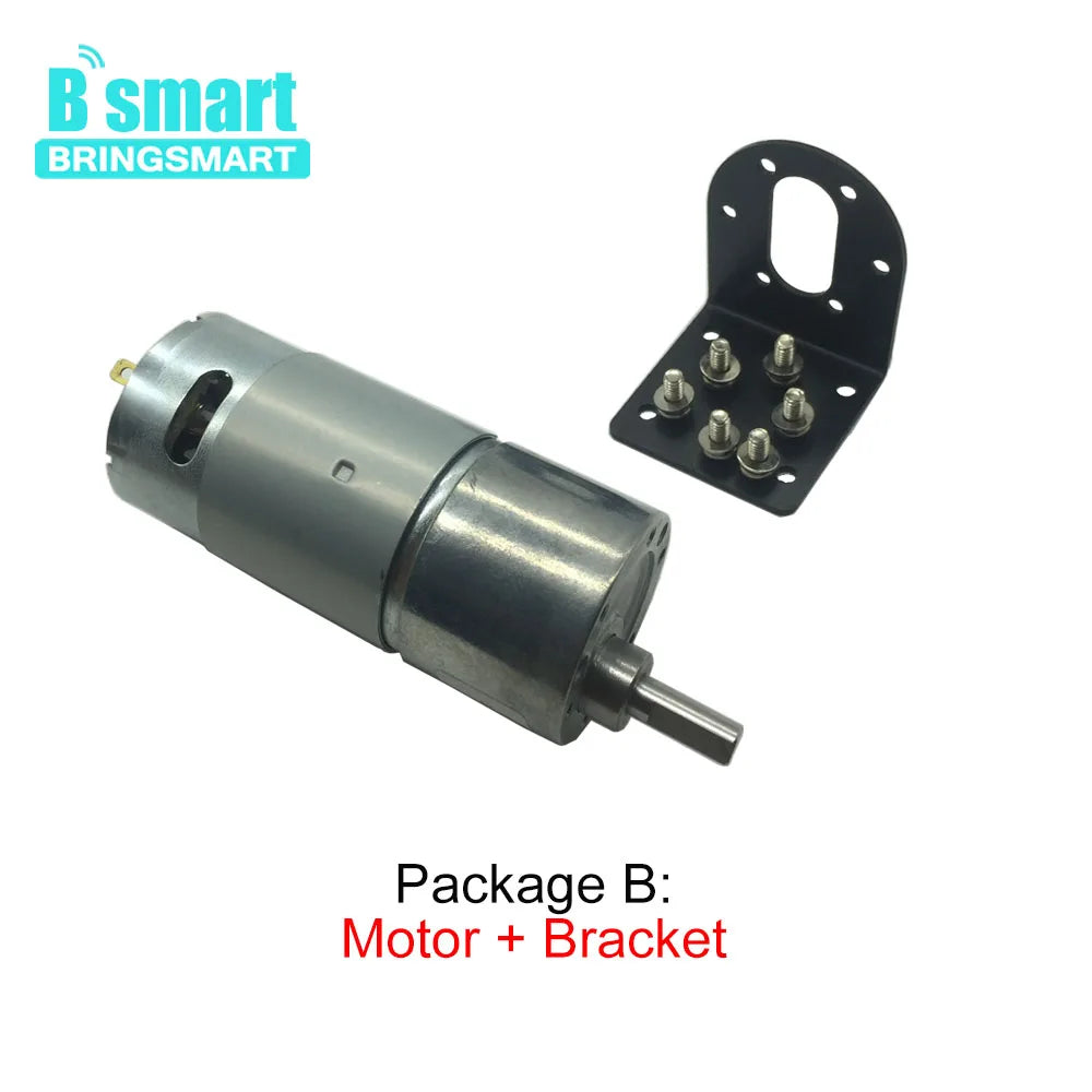 Bringsmart JGB37-550 High Torque 12V DC Motor Customized DC Gear Motor 6v With DC 12 Volt Reducer Motors Reversed For DIY Motor