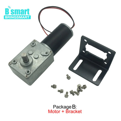 Wholesale A58SW31ZY Worm Gear Motor 24v 7-470r/min 12v volt Dc Micro Customized Motor High Torque Robot Electric Motor D Shaft