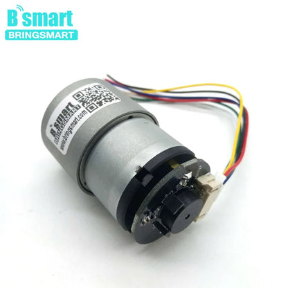 Bringsmart JGB37-520B Encoder Gear Motor DC 12 volt Encoder Disk A/B Phase Output Micro Electric Intelligent Parts Customized